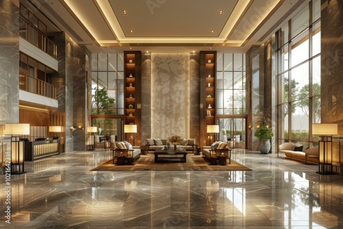 Modern Luxury Hotel Lobby Interior Design