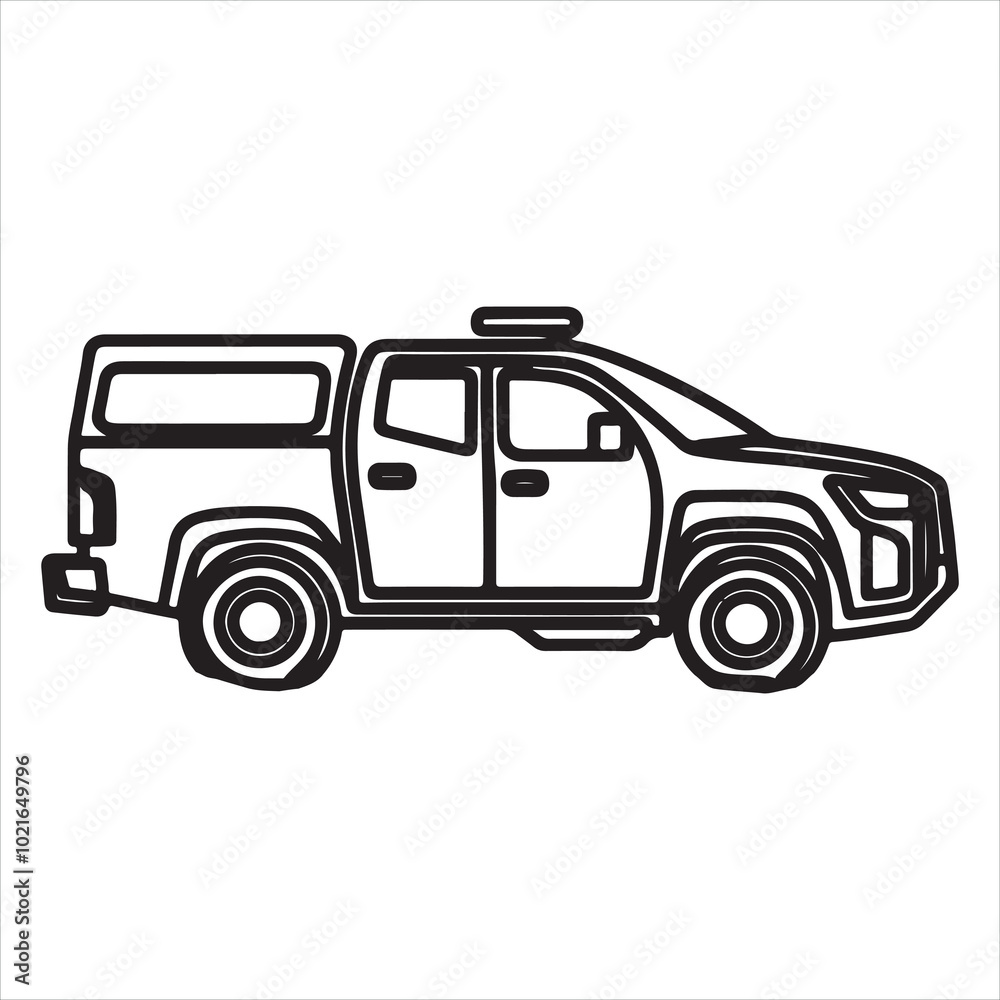 single one line vehicle silhouette on white background
single one line vehicle silhouette on white background