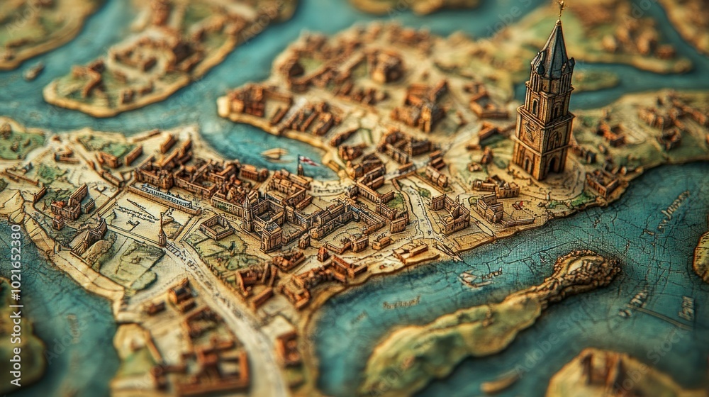 Customizable 3D map prints of any city or location