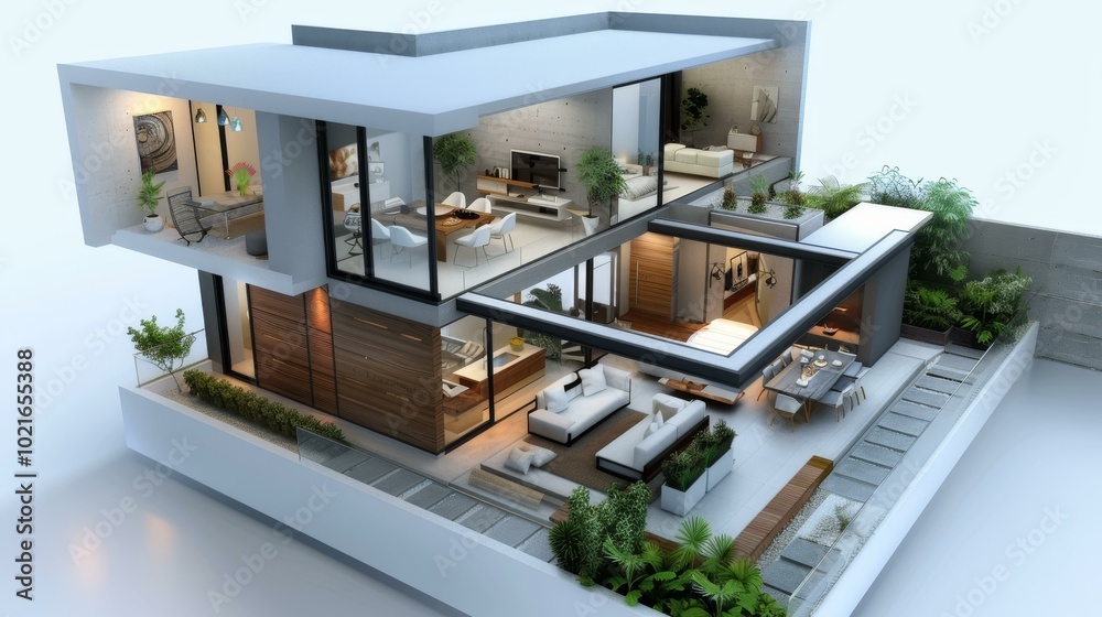 Modern House Design with Open Plan Living Modern House Design with Open Plan Living