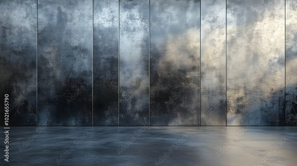 Dark Grey Metal Wall Background Illustration Dark Grey Metal Wall Background Illustration
