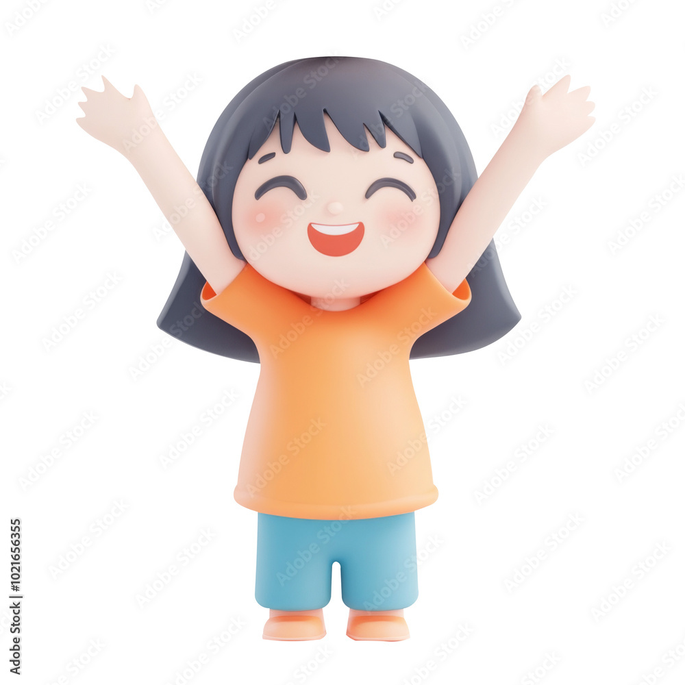cartoon figure smiling brightly, embodying happiness and playfulness cartoon figure smiling brightly, embodying happiness and playfulness