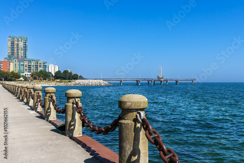 Brant Street pier in Spencer Smith Park, Burlington, Ontario, Canada