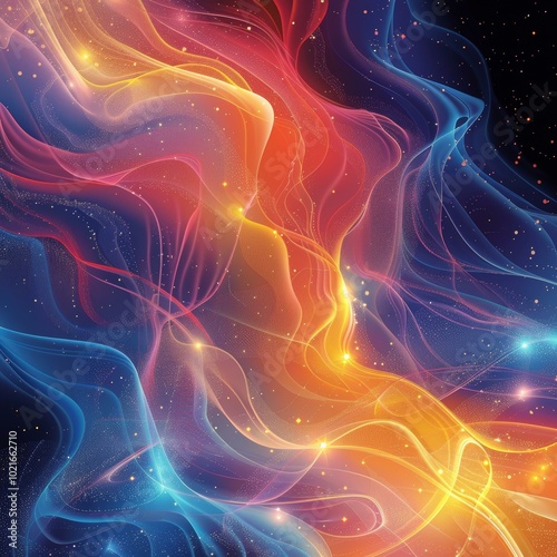 Abstract Colorful Cosmic Energy Flow