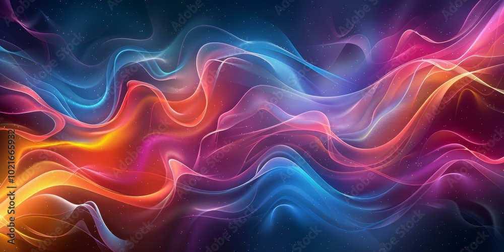 Abstract Colorful Flowing Lines Background Abstract Colorful Flowing Lines Background