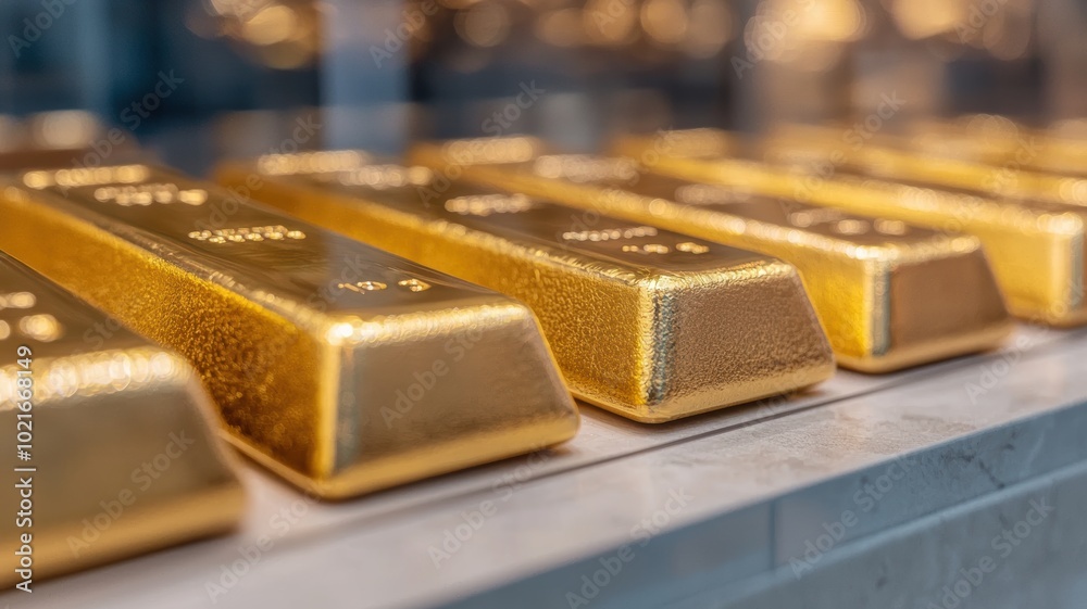 Gold Bars Encased in Glass Display for Showcase Gold Bars Encased in Glass Display for Showcase