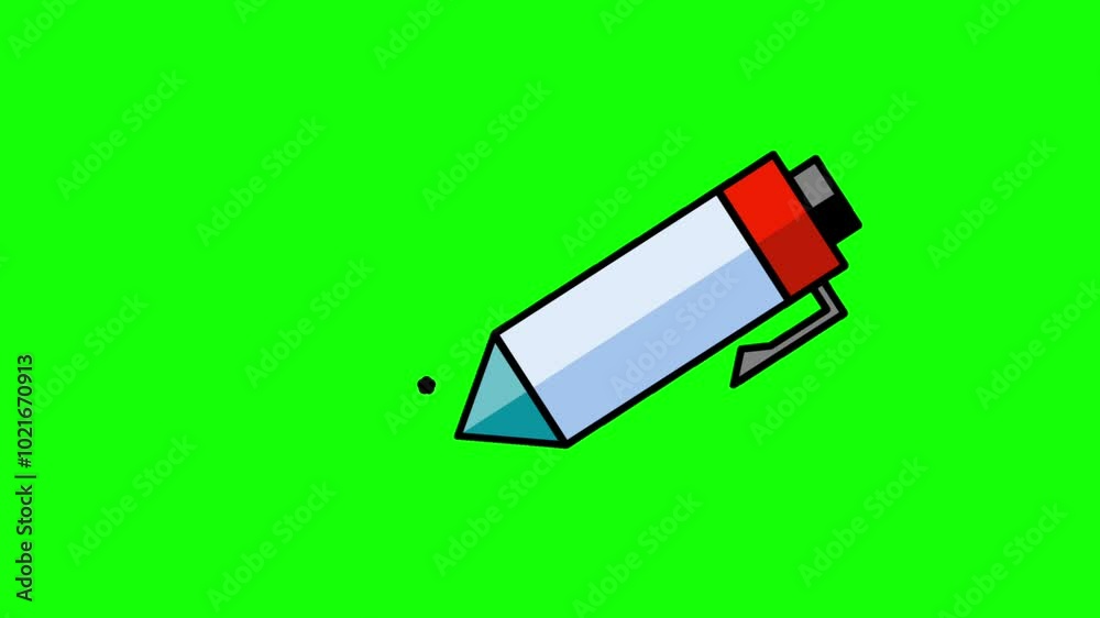 Illustration of a pen marker, symbolizing highlighting, drawing, or creative sketching activities Illustration of a pen marker, symbolizing highlighting, drawing, or creative sketching activities