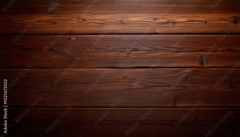 Overhead view of old dark brown wooden table. Generated image Overhead view of old dark brown wooden table. Generated image