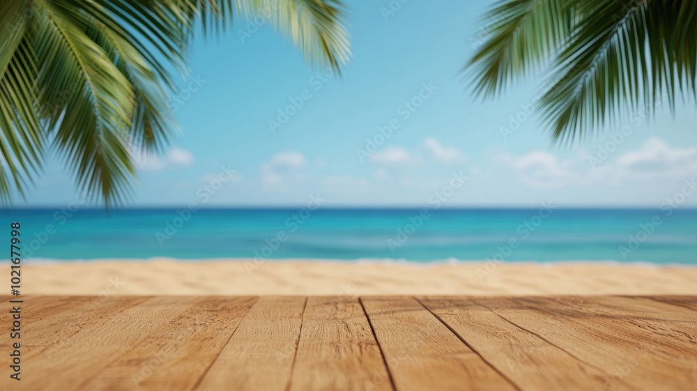 Serene Tropical Beach with Golden Sands and Clear Waters Serene Tropical Beach with Golden Sands and Clear Waters