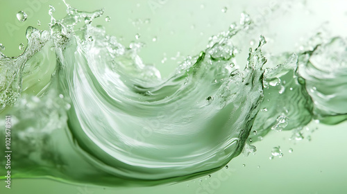 Wallpaper Mural Water Splash Abstract Green Background Torontodigital.ca