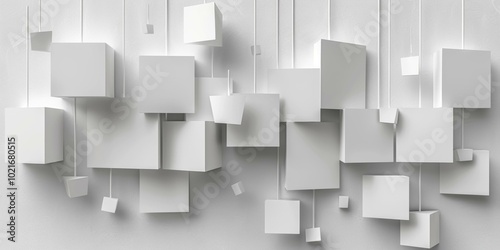 Three-dimensional white cube