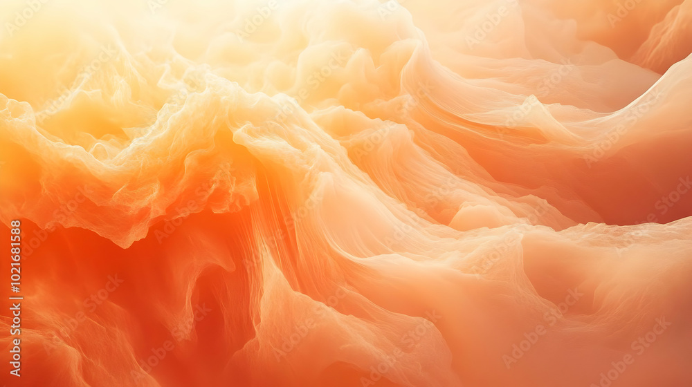 Abstract Background: Orange and Yellow Swirling Clouds Abstract Background: Orange and Yellow Swirling Clouds