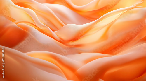 Abstract Orange Fabric Background