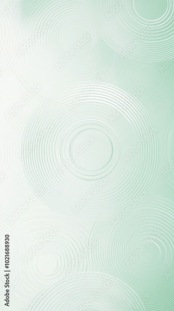 Elegant mint green wallpaper with circular patterns and soft gradients for a minimalist smartphone background