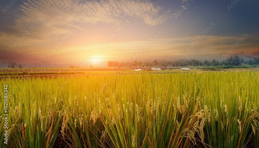 sunset in the field sunset in the field