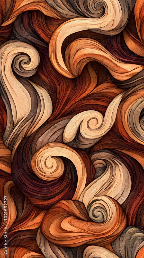 A seamless pattern with a wood grain texture, the colors and patterns merge into each other in an elegant dance of natural beauty A seamless pattern with a wood grain texture, the colors and patterns merge into each other in an elegant dance of natural beauty