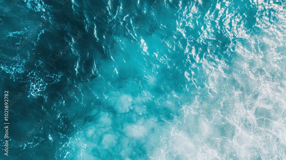 Fototapeta premium Clear blue aquatic background