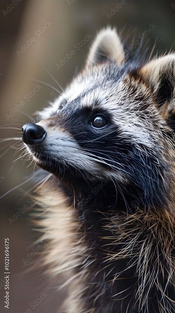 This adorable baby racoon lives in the wild generated with AI This adorable baby racoon lives in the wild generated with AI