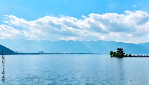 Stunning scenery of Liangshan in Sichuan, Qinghai and Lushan create a wonderful view. photo