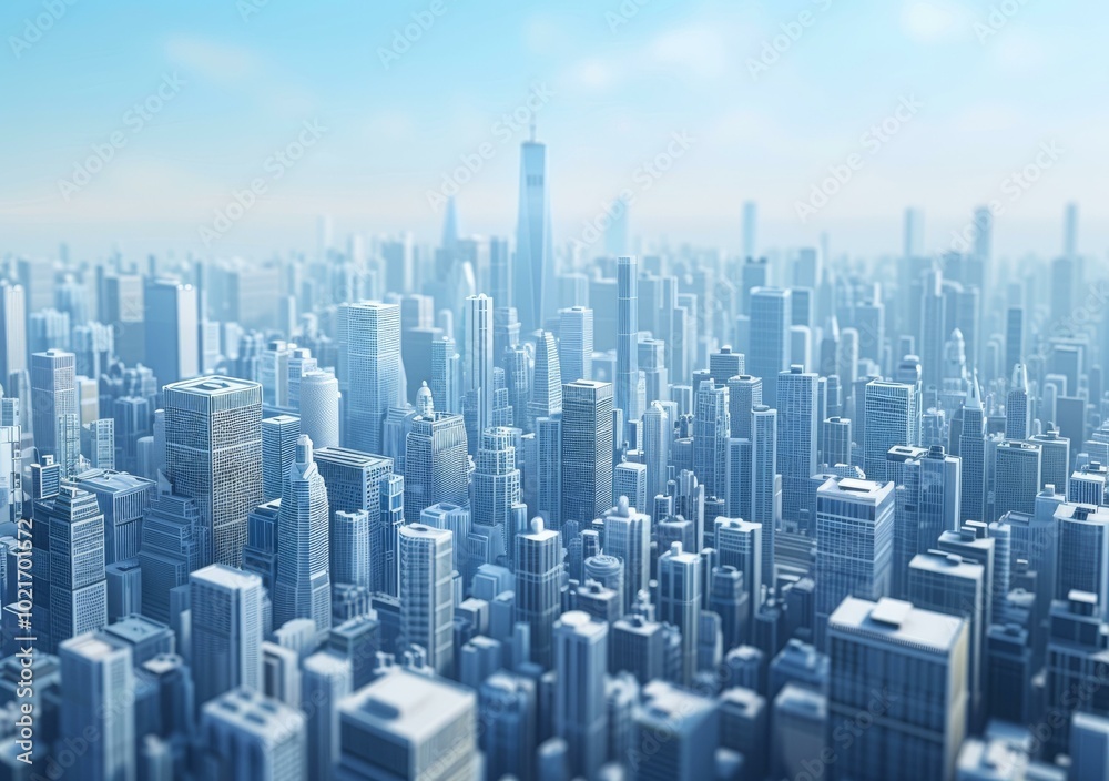 Digital Cityscape Illustration Digital Cityscape Illustration