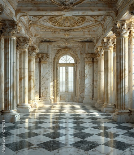 Elegant Marble Palace Interior Design