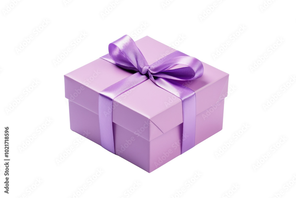 Luxury box tied with a white ribbon on transparent background. Luxury box tied with a white ribbon on transparent background.