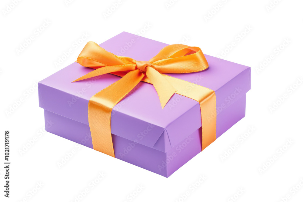 Luxury box tied with a white ribbon on transparent background. Luxury box tied with a white ribbon on transparent background.