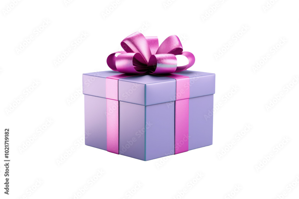 Luxury box tied with a white ribbon on transparent background. Luxury box tied with a white ribbon on transparent background.