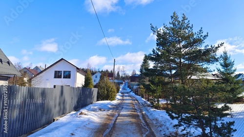 Konstfotografi There is snow on the ground