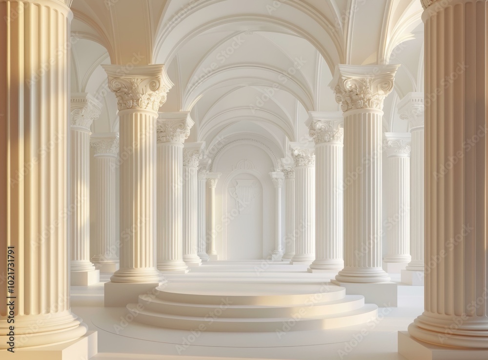 Elegant Classical Architecture Hallway Elegant Classical Architecture Hallway