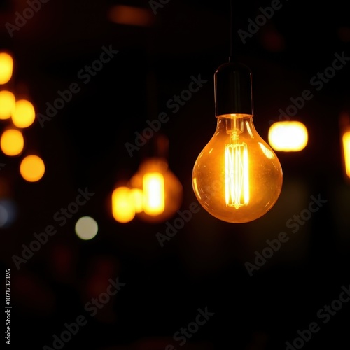 glowing bulb