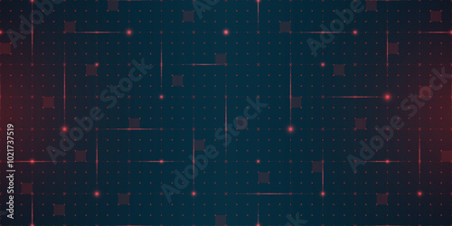 VR HUD futuristic cross shaped grid interface. Intersecting lines in seamless head up display pattern. Digital UI mesh cyber screen. Hi tech GUI visor background. FUI sci fi digital game eps texture