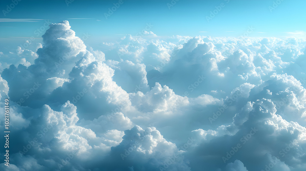Cloudscape Photography:  White Clouds in a Blue Sky