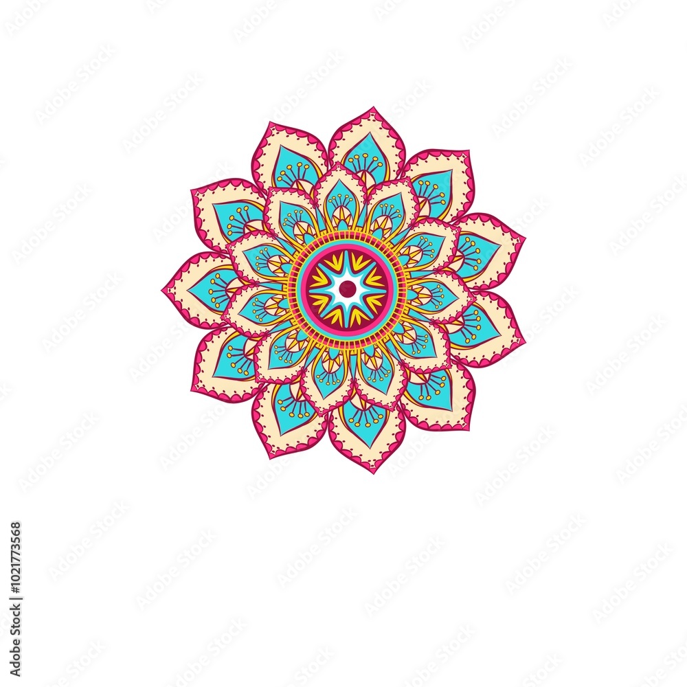 Line art mandala design Line art mandala design