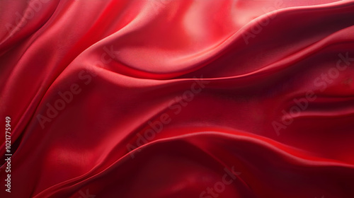 Abstract Red Fabric Background Image