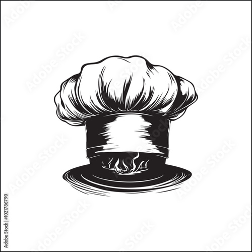 chef hat with black hat