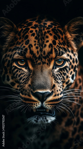 leopard is beautiful, clear image, phone wallpaper, background, snapshot