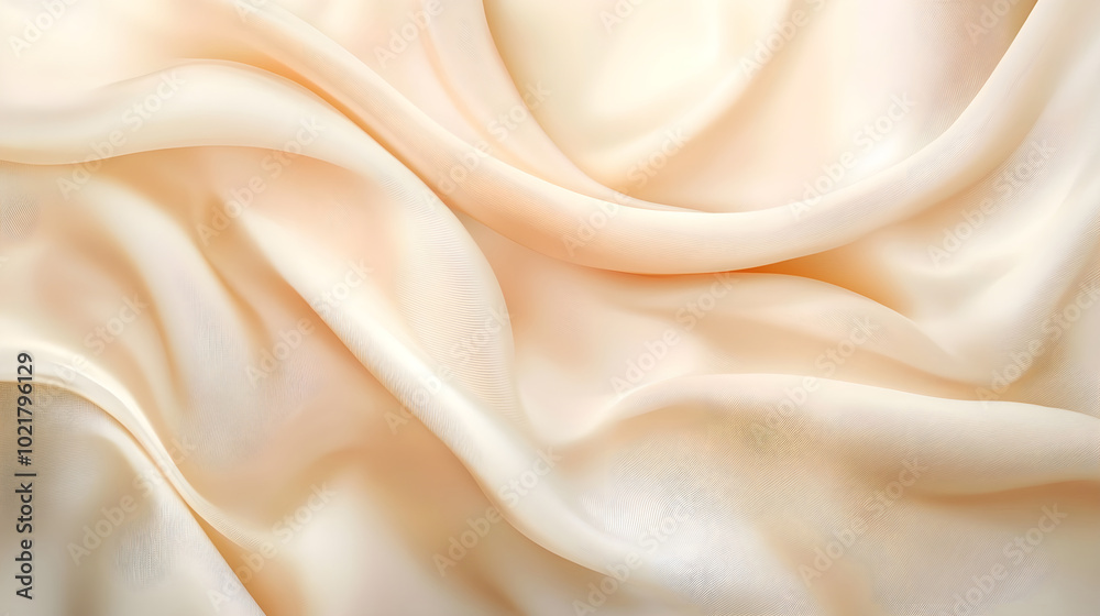 Fototapeta premium A fine silk texture background with subtle sheen and flowing drape, illustration