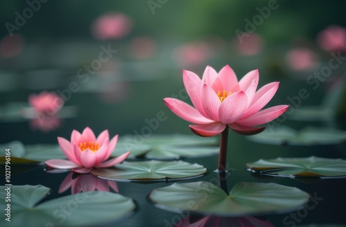 Wallpaper Mural Beautiful background with flowers. Beautiful floating vanilla flower, pastel colors. Torontodigital.ca