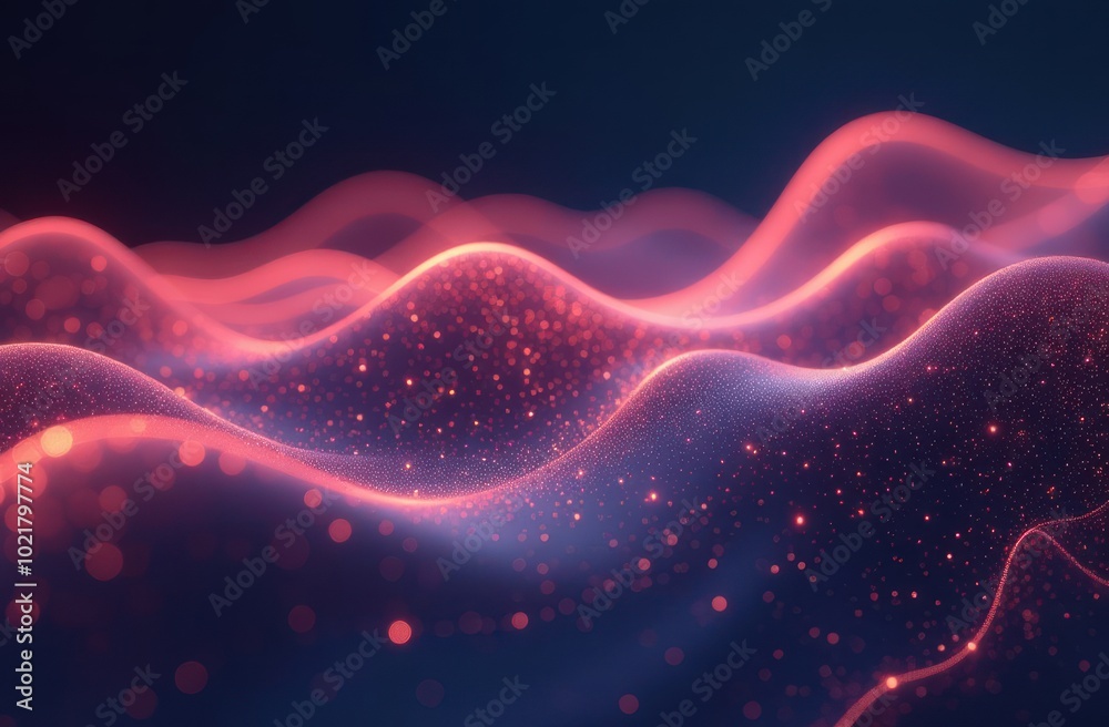 Obraz premium Multicolored abstract 3d background. Technology futuristic background. Trendy colors.
