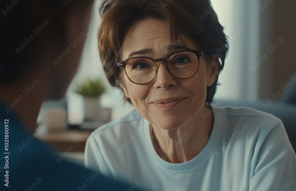 Senior woman caregiver placing hand on patient's shoulder offering support. Nursing home care, retirement homes, elderly healthcare concept. Senior woman caregiver placing hand on patient's shoulder offering support. Nursing home care, retirement homes, elderly healthcare concept.
