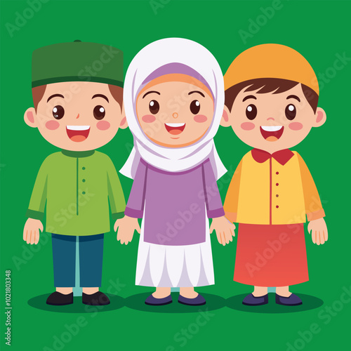 three children with their arms around each other one of which has the word the word on it