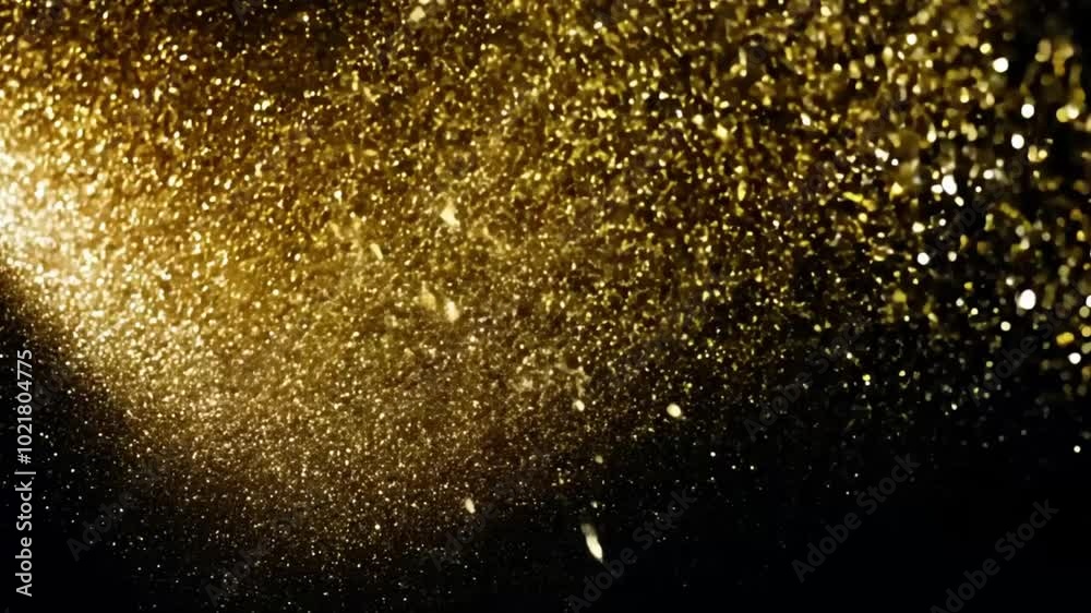 Abstract shining background with golden particles Abstract shining background with golden particles