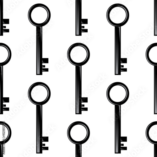 Vector key icon isolated on white background. Key icon. Lock or unlock sign. Padlock. Lock symbol. Unblock. Password icon. Access sign. Private access. Logo template. Safety symbol. Door key.