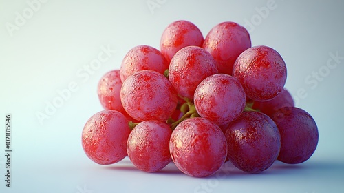 Wallpaper Mural A cluster of fresh, glistening red grapes. Torontodigital.ca