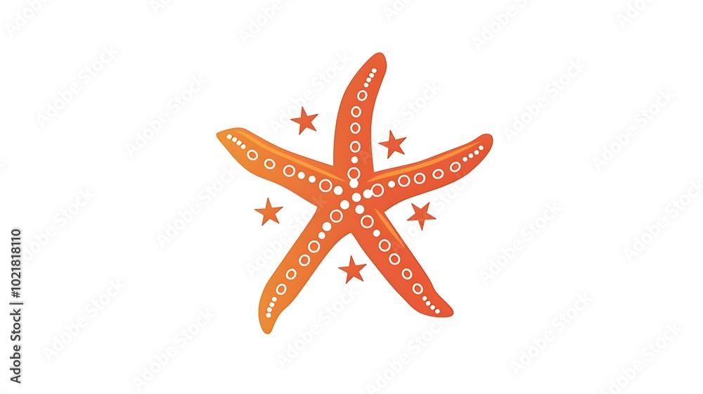 Generate a chic minimalistic starfish logo icon isolated on a white background Generate a chic minimalistic starfish logo icon isolated on a white background