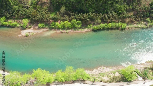 River Tianmu Creek, Hangzhou, Zhejiang, aerial photo photo