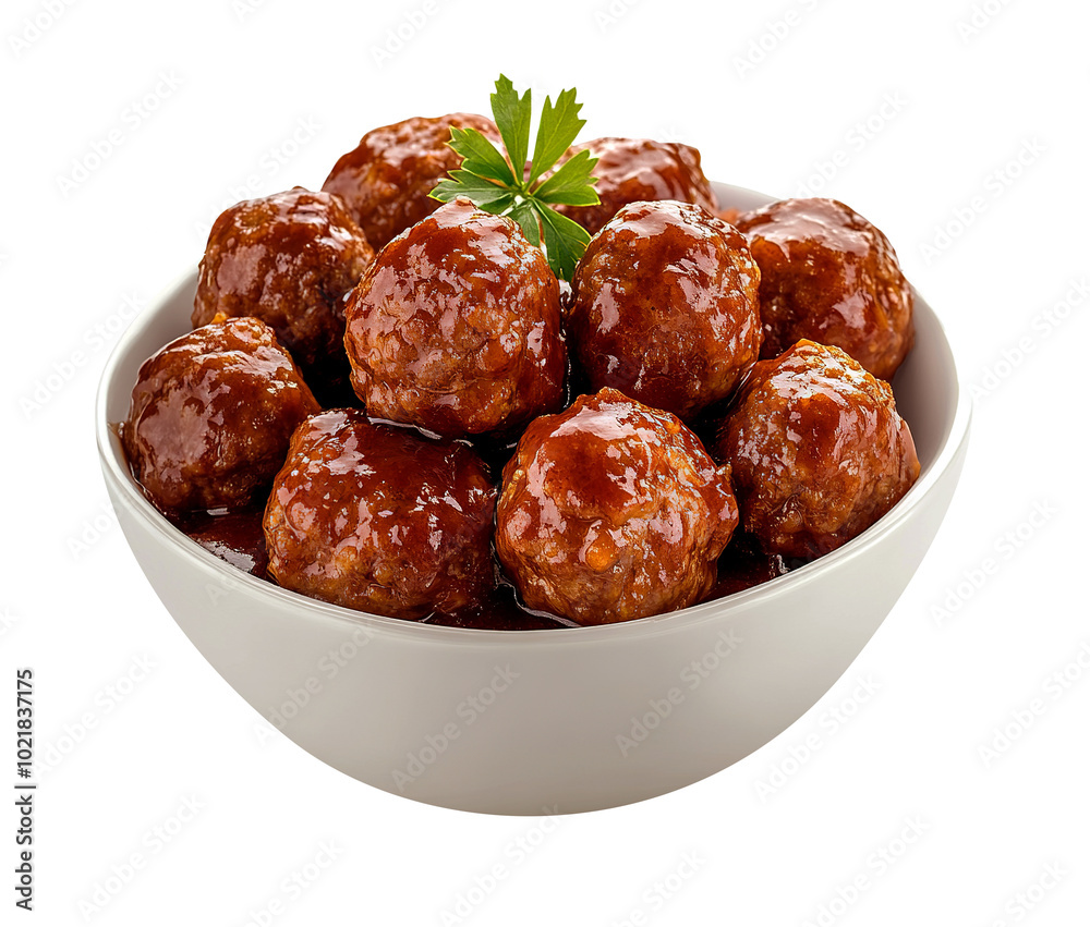 Meatballs with sauce on transparent background Meatballs with sauce on transparent background