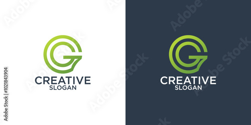 collection of initial g abstract logo design vector templates