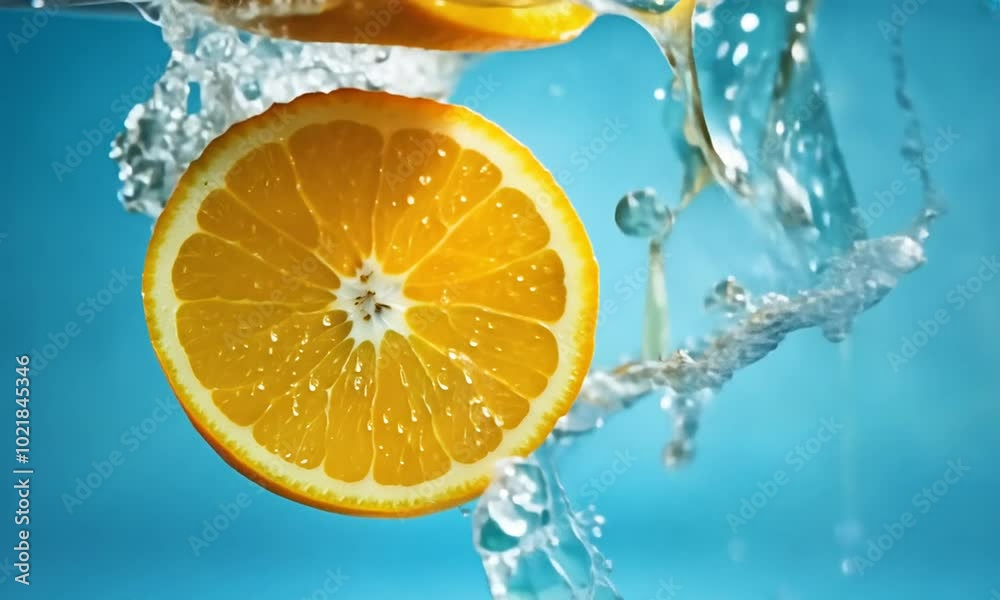 orange and water orange and water